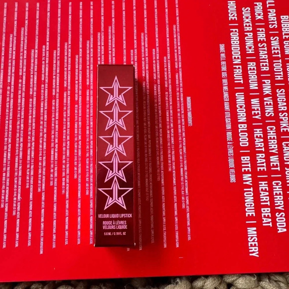 NIB Jeffree Star Limited Ed Velour Liquid Lipstick Cut Throat Love Full Sz 5.6ml - Picture 2 of 5